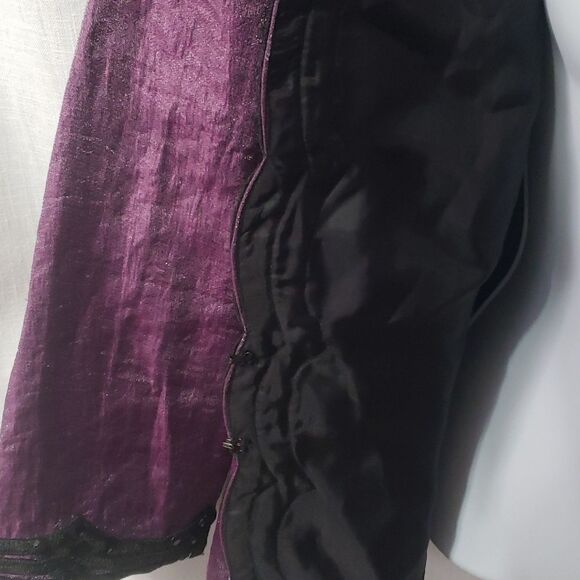 J.R. Nites by Carol Lin. EUC. Stunning Jacket in Purple & Black. Size 14. - Picture 8 of 12
